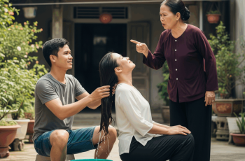 Thấy con trai gội đầu cho vợ b::ầu 8 tháng, mẹ chồng em xỉa xói cả ngày có đau tay đau chân đâu, nhưng rồi đêm đó mẹ chồng suýt ngất khi nhìn thấy con dâu đang ra sức để…