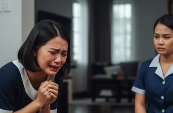 Choáng váng khi thấy vợ đang quỳ gối trước mặt chị osin, lại còn đưa 30 triệu để “bưng bít” bí mật gây choáng
