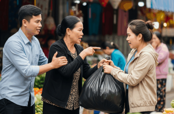 Chị chồng vay 2 tỷ để xây nhà, đi ăn tân gia xong về chồng tôi tuyên bố xóa nợ, tôi sôi máu gọi hẳn chị chồng đến 3 mặt 1 lời thì chị dúi vào tay tôi cả bọc túi bóng đen