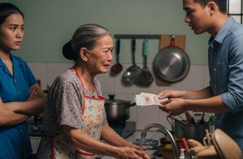 Gặp lại mẹ vợ cũ đang rửa bát thuê, thương tình, tôi rút ví lấy 5 triệu đưa cho bà, dặn dò bà giữ lấy phòng thân. Nhưng phản ứng sau đó của mẹ vợ khiến tôi và vợ mới bàng hoàng…