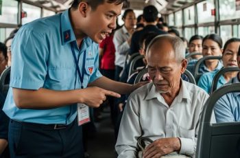 Anh nhân viên xe bus m:ắng chửi thậm tệ một ông lão trên xe, 10 phút sau, sự thật về thân phận ông khiến anh chết lặng