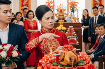 Ăn hỏi con trai độc nhất trong nhà, mẹ tôi sắm “lễ đen” đến cả trăm triệu đồng chẳng tiếc gì nhưng đến nhà gái chỉ nhìn vào đúng con gà trên bàn thờ mẹ tôi đã đùng đùng bắt trưởng đoàn đòi hủy hôn