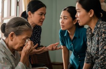 10 năm trước từ chối không trông đứa cháu ngoại nào cả, giờ ốm bệnh nằm một mình, tôi ấm ức các con đều không chịu ngó ngàng tới, nhờ hàng xóm gọi con đến mua cho bát cháo thì 3 đứa con gái đến tay không