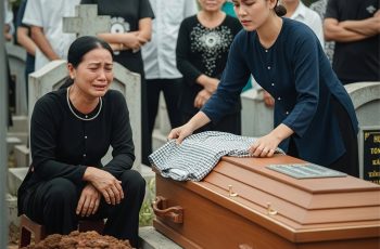 Chồng vừa mới hạ huyệt, vợ chết lặng khi thấy người phụ nữ lạ ở đâu xuất hiện đặt bên mộ bộ đồ ngủ của chồng, nào có ngờ đêm cuối anh đã…