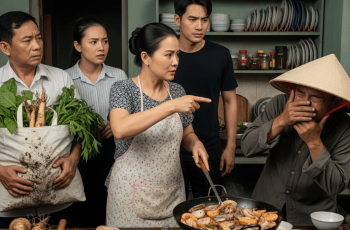 Con rể đưa bố mẹ đẻ từ quê lên ăn cơm, vừa vào nhà bố tôi đã cầm hết cả gà vịt rồi rau cỏ không ngại đất cát