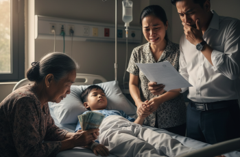 Nhà tôi không có gì ngoài tiền, con trai lúc bị bệnh nặng cần được ghép gan, tôi nói đặt bệnh viện nhưng chồng tôi nhất định đòi sẽ cho con