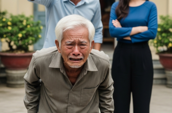Vừa sang tên sổ đỏ xong cho con trai liền đuổi ông bố ra khỏi nhà, ở đây không còn chỗ cho ông nữa, mà không biết ông mang theo 10 tỷ