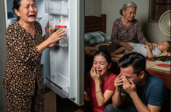Con dâu bận đi công tác, để cháu cho bà nội trông, trở về thấy nhà cửa vẫn ngăn nắp, cháu ngủ ngon, nhưng mở tủ lạnh ra thì mẹ trẻ bỗng gào khóc ngất lịm