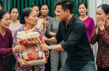 Mẹ vợ lên chơi nhà thăm con gái 1 tuần, khi về vừa ra khỏi cửa thì con rể đuổi theo lục tung túi quà con gái biếu, bố vợ tôi thấy thế tự ái định lao vào đánh cả con rể, nào ngờ giằng co nhau 1 lúc thì trong túi đồ của mẹ vợ lại rơi ngay ra thứ chấn động…