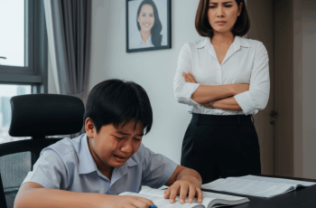 Khi nào bố gọi ra ăn sáng thì nói ăn rồi. Nếu không, tao sẽ vả vào mồm.
