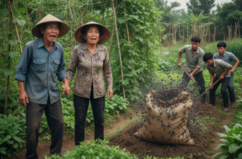 Hai ông bà sống hiền lành, ai cũng nghĩ chỉ trồng rau xanh. Khi chính quyền kiểm tra đất đai, đào lên bao tải phân huỷ, cả làng mới ngã quỵ vì biết đó là ai….