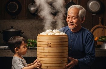 Cậu học sinh mỗi ngày lén lấy một cái bánh bao, ông chủ giả vờ không biết