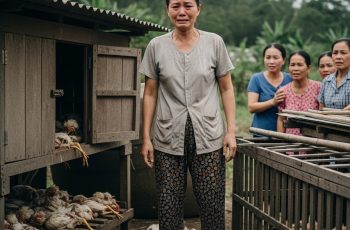 Một con gà mỗi ngày, nghe thì ít, nhưng cả tháng trời, chuồng gà trù phú của bà đã vơi đi quá nửa.