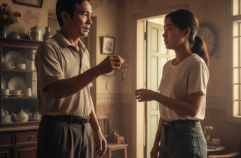 Ông thay mẹ dạy tôi học, lo tôi có đôi giày mới đến trường, âm thầm chịu đựng những lời xì xào của họ hàng: “Đàn ông gì đi nuôi con người khác.”