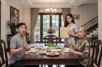 Chính anh và mẹ đã nói: tiền bạc phải sòng phẳng, Vậy thì em có quyền định đoạt tài sản đứng tên em.