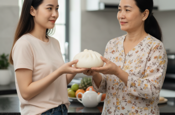 – Bánh bao tôi mua cho cô đấy! Sao cô không ăn trước? Cô độc ác vừa thôi! – Bánh bao tôi mua cho cô đấy! Sao cô không ăn trước? Cô độc ác vừa thôi!