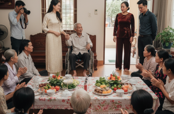 Con dâu bày 2 mâm cỗ đón bố chồng từ bệnh viện về, nhìn những vị khách của con mà tôi tức đỏ mặt