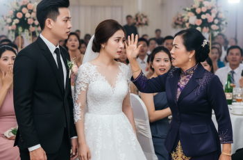 Đang làm đám cưới, mẹ chồng tôi bất ngờ từ dưới xồng xộc lên sân khấu, tát tôi liên tục 10 cái