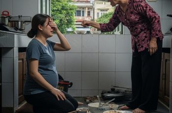 Con dâu đang bầu mẹ chồng vẫn bắt rửa hết 10 mâm bát, còn đổ cả canh thừa lên đầu Con dâu đang bầu mẹ chồng vẫn bắt rửa hết 10 mâm bát, còn đổ cả canh thừa lên đầu