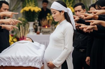 Chồng mất, vợ bầu đứng trơ như đá không một giọt nước mắt Chồng mất, vợ bầu đứng trơ như đá không một giọt nước mắt