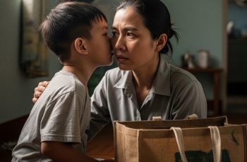 Vừa từ quê lên thì con trai 5t thì thầm vào tai mẹ: “Mẹ ơi bố đang tập thể dục trong phòng ng:ủ với cô nào ấy ạ”