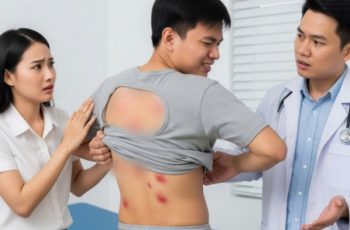 Phát hiện 30 nốt đỏ như trứng côn trùng trên lưng chồng, đưa đi cấp cứu, bác sĩ vừa nhìn liền báo: Gọi 113 ngay…