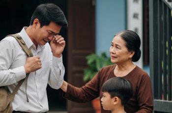 Chú tôi vừa ra tò, cả họ đều quay lưng, chỉ có mẹ tôi dang tay đón nhận