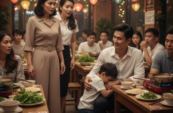 Hân đi bên cạnh, trêu: “Mẹ nó chiều từ bé, sau này hư thì ráng chịu.” Hân đi bên cạnh, trêu: “Mẹ nó chiều từ bé, sau này hư thì ráng chịu.”