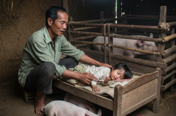 Khi anh Minh trở về nhà sau chuyến công tác sớm hơn dự kiến, anh không bao giờ ngờ được rằng con gái mình lại phải ngủ ở cái giường cạnh chuồng lợn