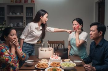 Cậy lương 600 triệu, em chồng ngang nhiên tát tôi trước mặt cả nhà, tôi lập tức gọi một cuộc điện thoại khiến lương của cô ta trở về số 0 tròn trĩnh… Cậy lương 600 triệu, em chồng ngang nhiên tát tôi trước mặt cả nhà, tôi lập tức gọi một cuộc điện thoại khiến lương của cô ta trở về số 0 tròn trĩnh…