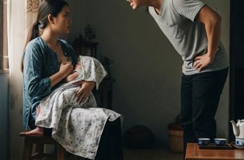 Vợ lấy khăn trùm kín mặt khi cho con bú, tôi chết lặng khi biết lý do phía sau