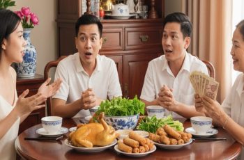 Về nhà mẹ đẻ, tôi định khoe tháng này thu nhập 200 triệu, nhưng chồng đá nhẹ dưới bàn khiến tôi vội đổi thành 4 triệu Về nhà mẹ đẻ, tôi định khoe tháng này thu nhập 200 triệu, nhưng chồng đá nhẹ dưới bàn khiến tôi vội đổi thành 4 triệu