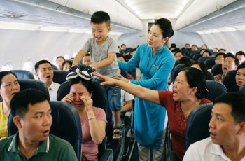 Cậu bé con nhà giàu liên tục trêu chọc và tháo giày ném vào người phụ nữ nghèo trên máy bay, nhưng khi một tiếp viên hàng không can thiệp để cảnh cáo cậu ta Cậu bé con nhà giàu liên tục trêu chọc và tháo giày ném vào người phụ nữ nghèo trên máy bay, nhưng khi một tiếp viên hàng không can thiệp để cảnh cáo cậu ta