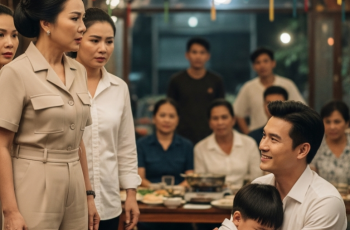 Hân đi bên cạnh, trêu: “Mẹ nó chiều từ bé, sau này hư thì ráng chịu.” Hân đi bên cạnh, trêu: “Mẹ nó chiều từ bé, sau này hư thì ráng chịu.”