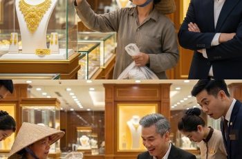 Bắt gặp vợ cũ nhặt ve chai đang nhìn chiếc dây chuyền tiền tỷ treo trưng bày trong tủ kính của tiệm vàng, người đàn ông mỉa mai… Bắt gặp vợ cũ nhặt ve chai đang nhìn chiếc dây chuyền tiền tỷ treo trưng bày trong tủ kính của tiệm vàng, người đàn ông mỉa mai…