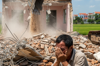 Tôi lỡ xây nhà sang nhà hàng xóm 11 mét, đợt đó hàng xóm đi nam làm ăn, nay họ về đo đạc rồi bắt tôi phá nhà để trả lại đất cho họ Tôi lỡ xây nhà sang nhà hàng xóm 11 mét, đợt đó hàng xóm đi nam làm ăn, nay họ về đo đạc rồi bắt tôi phá nhà để trả lại đất cho họ