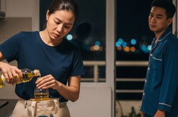 Cho đến 1 hôm tôi phát hiện chị lén trộm dầu, gạo, mắm mỗi, mỗi thứ 1 tí Cho đến 1 hôm tôi phát hiện chị lén trộm dầu, gạo, mắm mỗi, mỗi thứ 1 tí