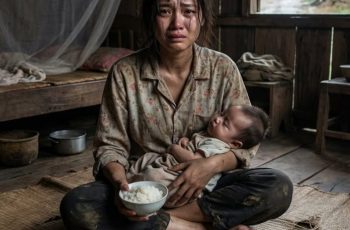 Huệ chỉ cúi đầu, nước mắt lã chã rơi xuống ngực áo, lí nhí: “Em xin lỗi… Em cũng cố ăn rồi nhưng sữa không về”… Huệ chỉ cúi đầu, nước mắt lã chã rơi xuống ngực áo, lí nhí: “Em xin lỗi… Em cũng cố ăn rồi nhưng sữa không về”…